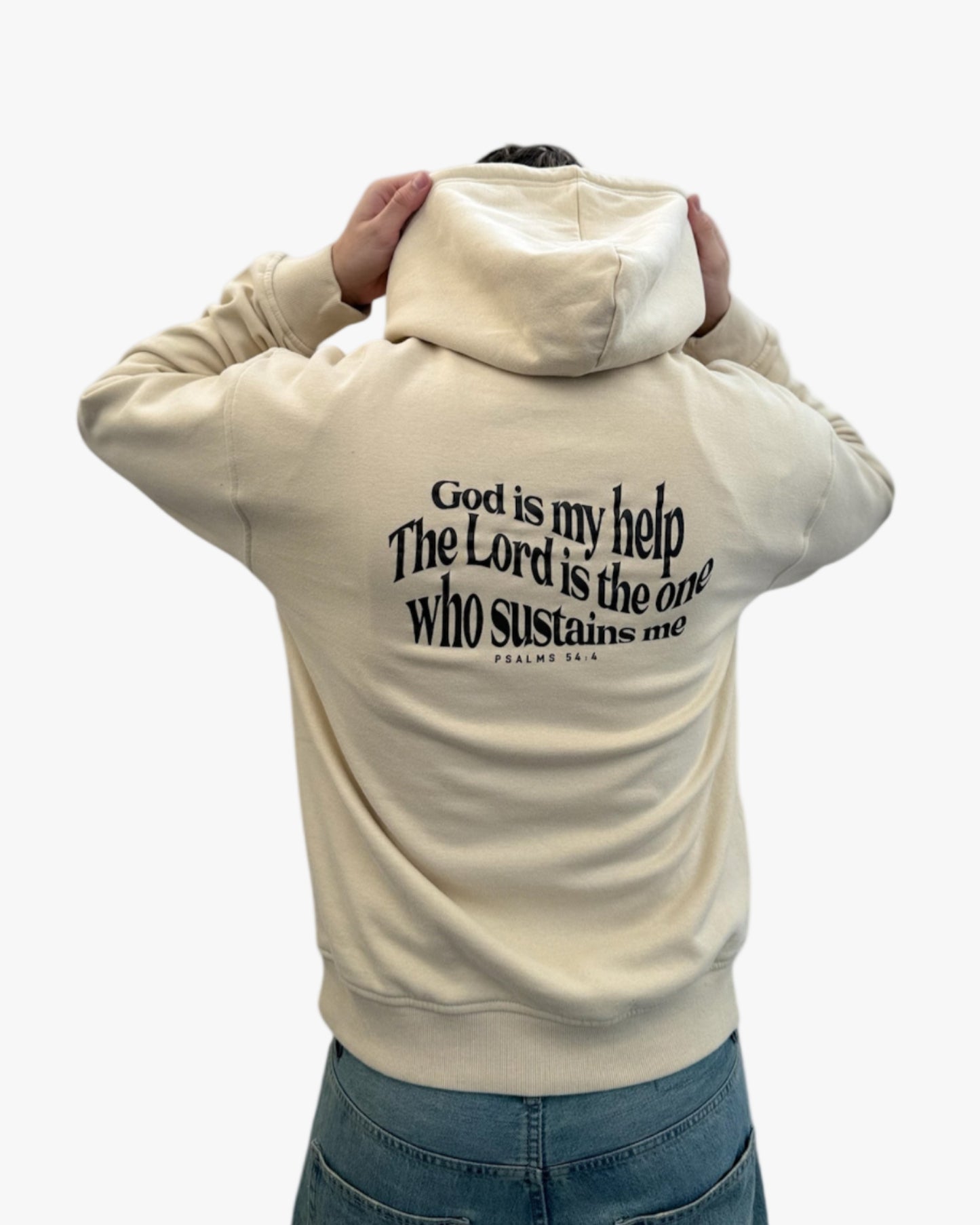 Sudadera beige hombre