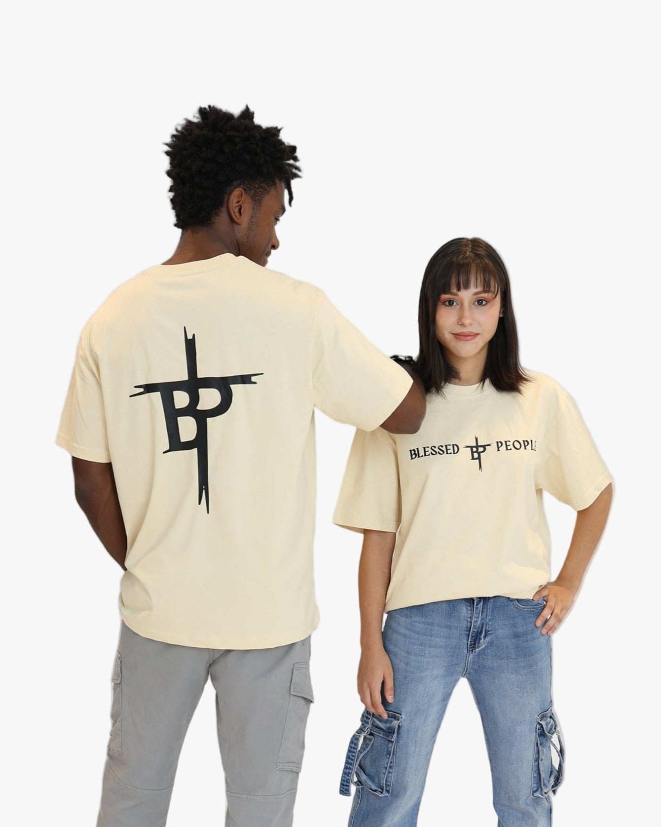 Camiseta beige unisex