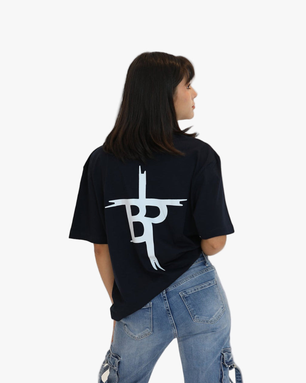 Camiseta negra oversize