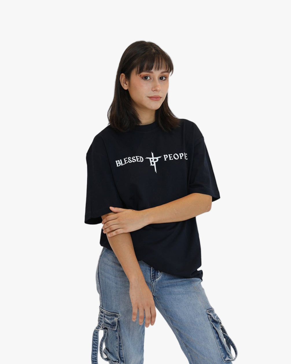 Camiseta negra oversize