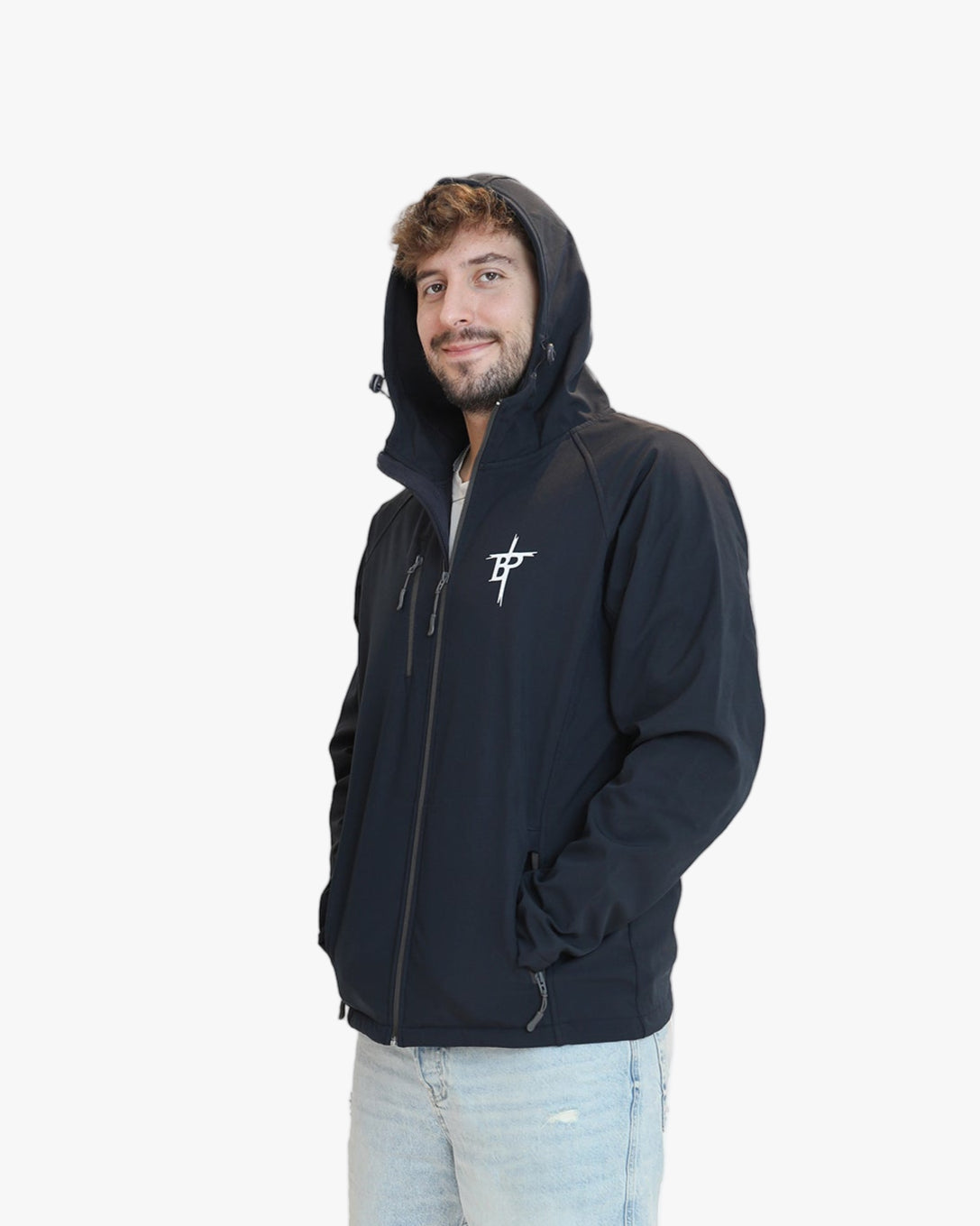 Chaqueta con capucha y cremallera