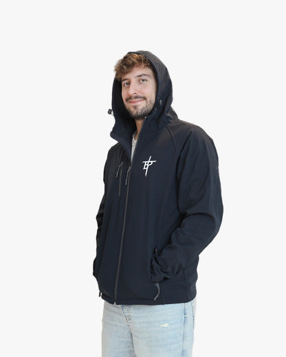 Chaqueta con capucha y cremallera