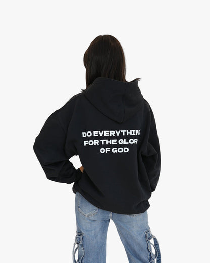 Sudadera negra oversize