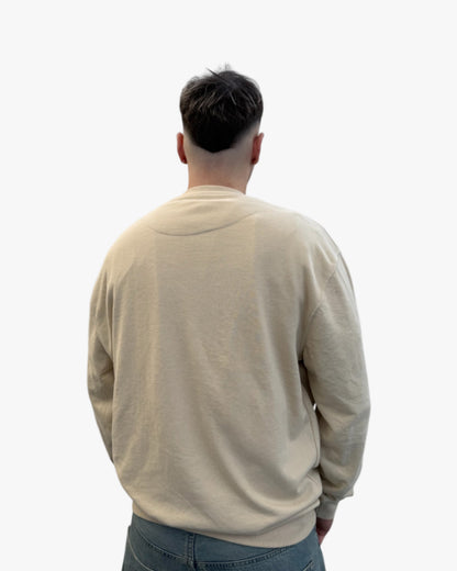 Sudadera sin capucha beige
